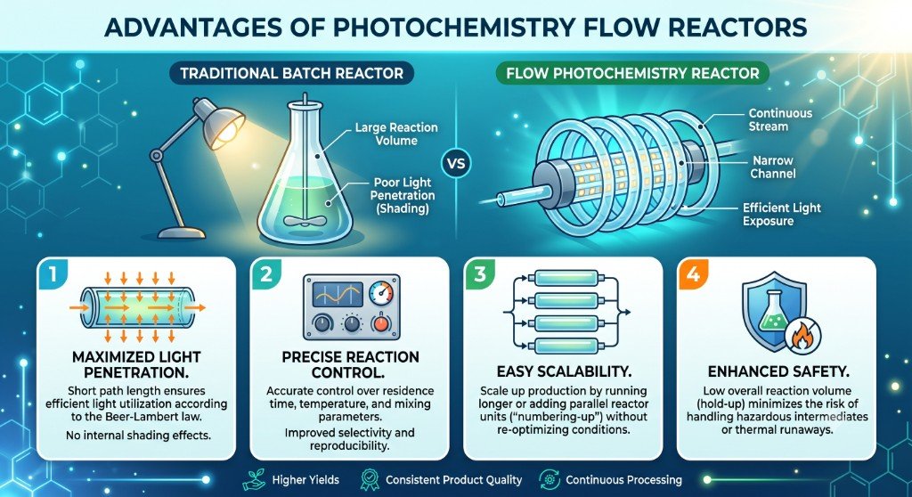 Photoflow Reactors system assembly